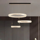 Axyaa Circular Crystal Pendant Light: Modern, Luxury, and Atmospheric for Living Room
