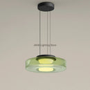 Axyaa Minimalist Glass Chandelier LED Pendant Lights for Modern Home Décor