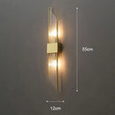 Axyaa Modern Gold LED Wall Lamp for Luxury Home Lighting