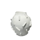 Axyaa Geometric Block Ceramic Vase: Abstract Floral Arrangement Home Decor
