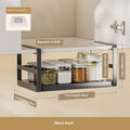 Axyaa Expandable Spice Rack Under Cabinet Organizer Shelf Storage