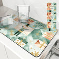 Axyaa Christmas Nutcracker Drying Mat for Kitchen and Bathroom