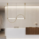 Axyaa Minimalist Horizontal Chandelier Pendant Light for Home Office Kitchen Bedroom