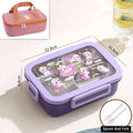 Axyaa 720ml Stainless Steel Thermal Lunch Box with Spoon & Fork