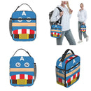 Axyaa Captain America Lunch Bag: Insulated, Leakproof, Thermal Cooler for School and Office