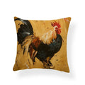 Axyaa Watercolor Rooster Pattern Pillowcase Home Decor Throw Cushion Cover