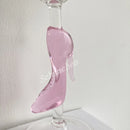 Axyaa Pink High Heel Stem Red Wine Cocktail Glass 300ml 10oz