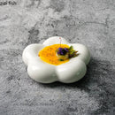 Axyaa Flower Ceramic Dinner Plate Set