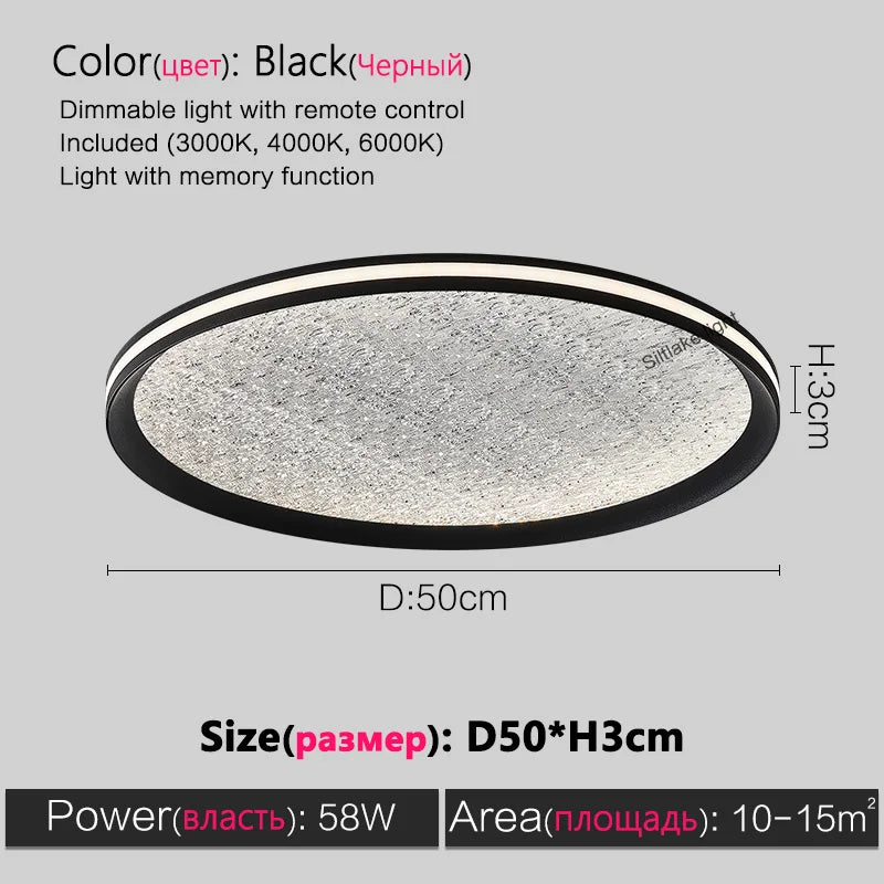 Axyaa Star LED Ceiling Light Bedroom Lamp Luxe Aluminum Modern Minimalist