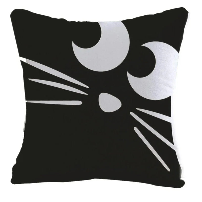 Axyaa Spooky Pumpkin Bat Pillowcase for Home Sofa Cushion Decor