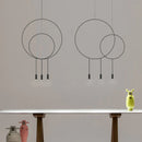 Axyaa Postmodern Metal Chandelier Restaurant Bedroom Bar Study Lamp