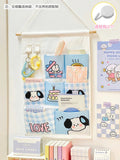 Axyaa Cartoon Wall Storage Organizer - 6 Pockets