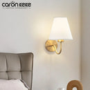 Axyaa Fabric LED Wall Lamp E27 Bedroom Hotel Decor Lighting
