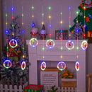Axyaa Holiday LED String Lights Santa Decor Room Garland - USB Plug - New Year Christmas Decoration