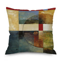 Axyaa Golden Halo Vintage Wood Grain Cushion Cover for Living Room Sofa