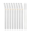 Axyaa Flower Glass Straw Set for Festivals, Parties, Weddings, and Bars