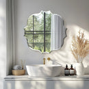 Axyaa Beveled Mirror Glass Wall Mirror for Bathroom Living Room Entryway Hall
