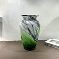 Axyaa Chinese Ink-wash Glass Vase: High-end Decor for Living Room & Dining Table