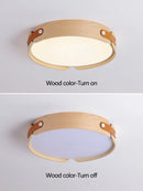 Axyaa Modern Round Ceiling Lamp: Minimalist LED Lighting for Living, Dining & Master Bedrooms