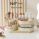 Axyaa 3 Tier Rotating Makeup Organizer for Vanity - Cosmetic Storage Box & Skincare Holder