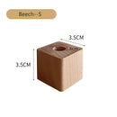 Axyaa Walnut Wood Pen Holder - Minimalist Desk Organizer