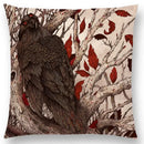 Axyaa Three Eyes Raven Steampunk Hummingbird Sofa Pillow Case Owl Cushion Cover