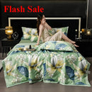 Axyaa Tencel Summer Quilt Set - Cool Silk Single-Piece Printed Quilt