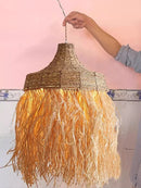 Axyaa Woven Rattan Grass Pendant Lights LED