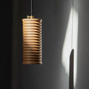 Axyaa Wood Pendant Light: Modern Room Decor Downlight for Ambiance