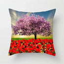 Sunflower Rose Dandelion Floral Cushion Cover for Home Decor 45X45CM by Axyaa
