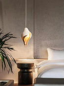 Axyaa French Gypsum Conch Pendant Lamp - Wabi Sabi Style Bedroom & Living Room Lighting