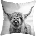 Axyaa Highland Cat Cow Yak Animal Pillowcase for Stylish Home Decor