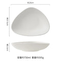 Axyaa Circular Triangle Ceramic Bowl Set for Molecular Cuisine, Salad, Dessert, and Soup