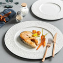 Axya Ceramic Steak Plate: Elegant Western Food Tableware for Home and Commercial Use