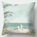 Seagull Beach Pillow Case Set for Sofa, Axyaa Branded Home Decoration