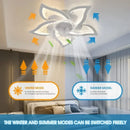Axyaa Minimalist Bedroom Fan Lamp - Smart Silent Ceiling Fan for Living Room
