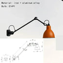 Axyaa Nordic Vintage Rotatable Metal Wall Sconce Lampshade for Bedroom and Hotel Room