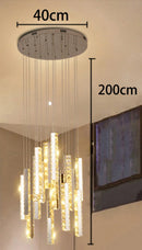 Axyaa Crystal Chandeliers Indoor LED Ceiling Light for Living Room