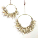 Axyaa Bohemian Reed Wreath | Wall Decoration | Garland Hanging Ornament