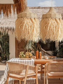 Axyaa Woven Rattan Grass Pendant Lights LED