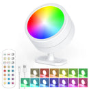 Axyaa LED Magnetic Wall Sconce Light Remote Control Dimmable Rechargeable Rotation Wall Mount Lamp