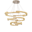Axyaa Crystal Circular Living Room Pendant Chandelier