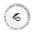 Axyaa Bamboo Fiber Plate - Cute Nordic Style Cartoon Tableware for Breakfast or Dessert