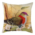 Magpie Print Cushion Cover by Axyaa: Decorative Flora & Fauna Pillowcase for Home