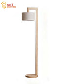 Axyaa Solid Wood LED Floor Lamp - Minimalist Nordic Design