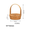 Axyaa Handwoven Storage Basket - 6 Styles for Vegetables, Flowers, Plants, Snacks & Picnics