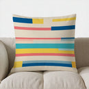 Colorful Abstract Shapes Pillow Cover by Axyaa - Sofa, Bedroom, Car Décor