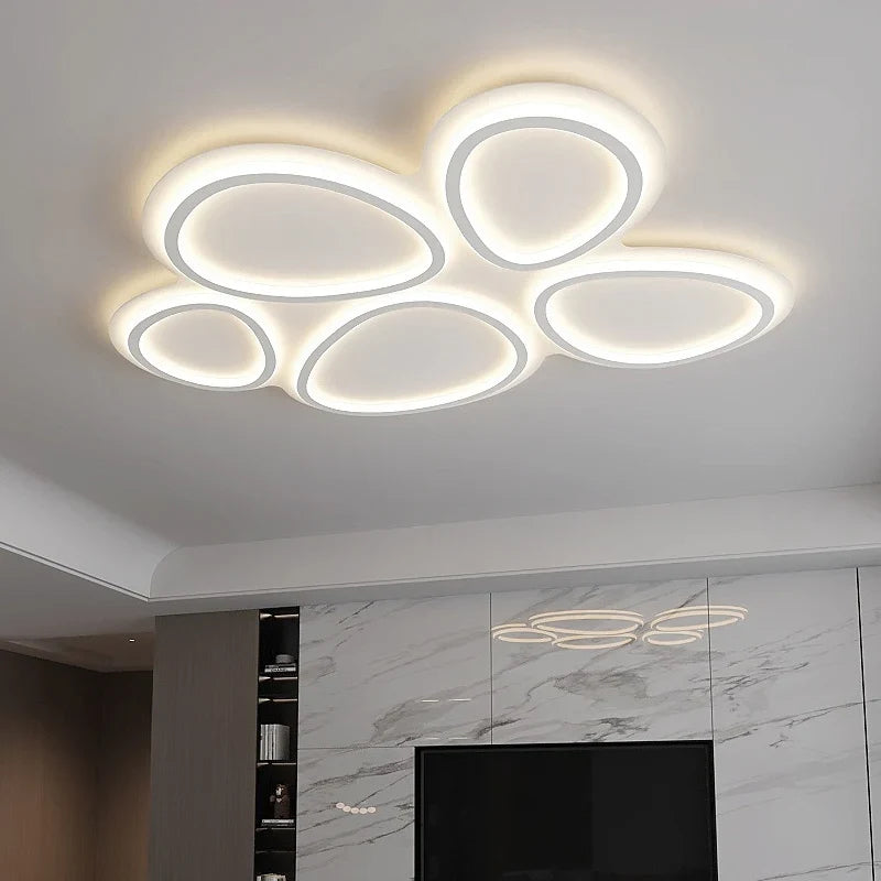 Axyaa Circular Lumines Panel Ceiling Light for Living Dining Room Decor