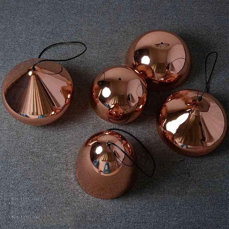 Axya Rose Gold Metal Pendant Lights for Kitchen Dining Bar Café E27