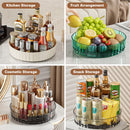 Axyaa Seasoning Storage Tray: Rotating Kitchen Organizer for Cosmetics, Bathroom, and Pantry